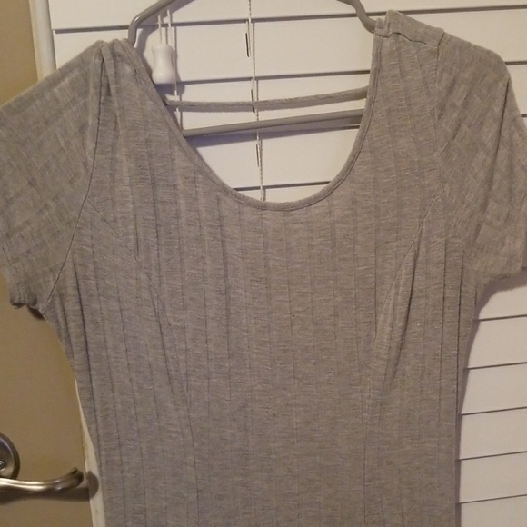 CHARLOTTE RUSSE | Grey Light Sweater Pattern Dress - Picture 2 of 6